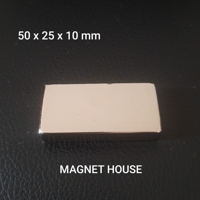 Magnet Neodymium Persegi 50x25x10 mm 50x25x10mm 50 x 25 x 10 mm