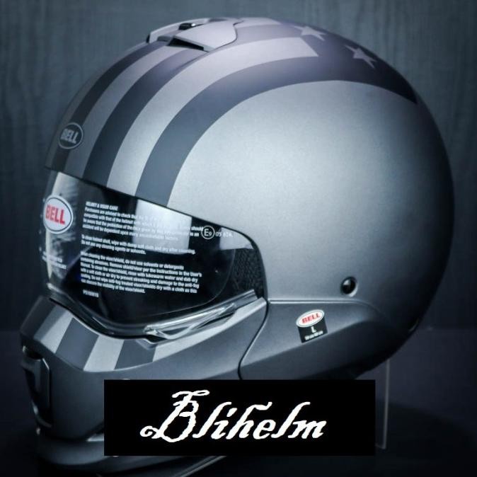 HELM BELL BROOZER FREE RIDE MATT GREY BLACK | FULL FACE HELMET |