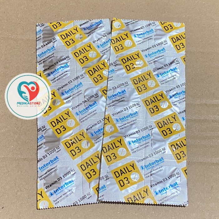 (murah)- daily d3 1000 iu interbat -100% original