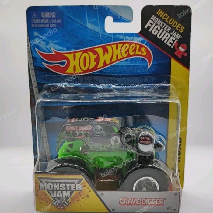 Mainan Diecast Hot Wheels Monster Jam Grave Digger