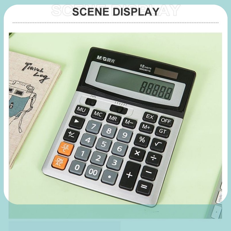 

M&G Kalkulator / Calculator 120 Steps Check & Correct 12 Digits Two Way Power - MGC-10