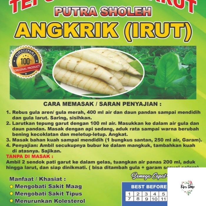 

TEPUNG PATI ANGKRIK PATI GARUT PATI IRUT 500GR