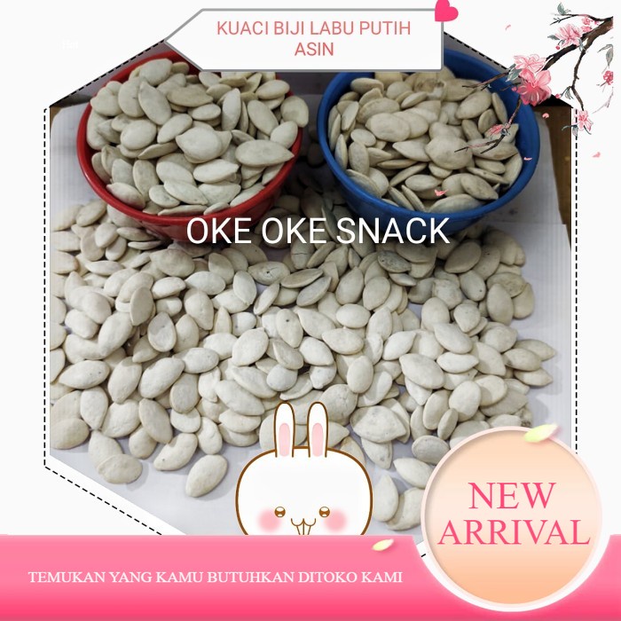 

KWACI PUTIH/KWACI BIJI LABU PUTIH/PUMPKINS SEED 250GRAM