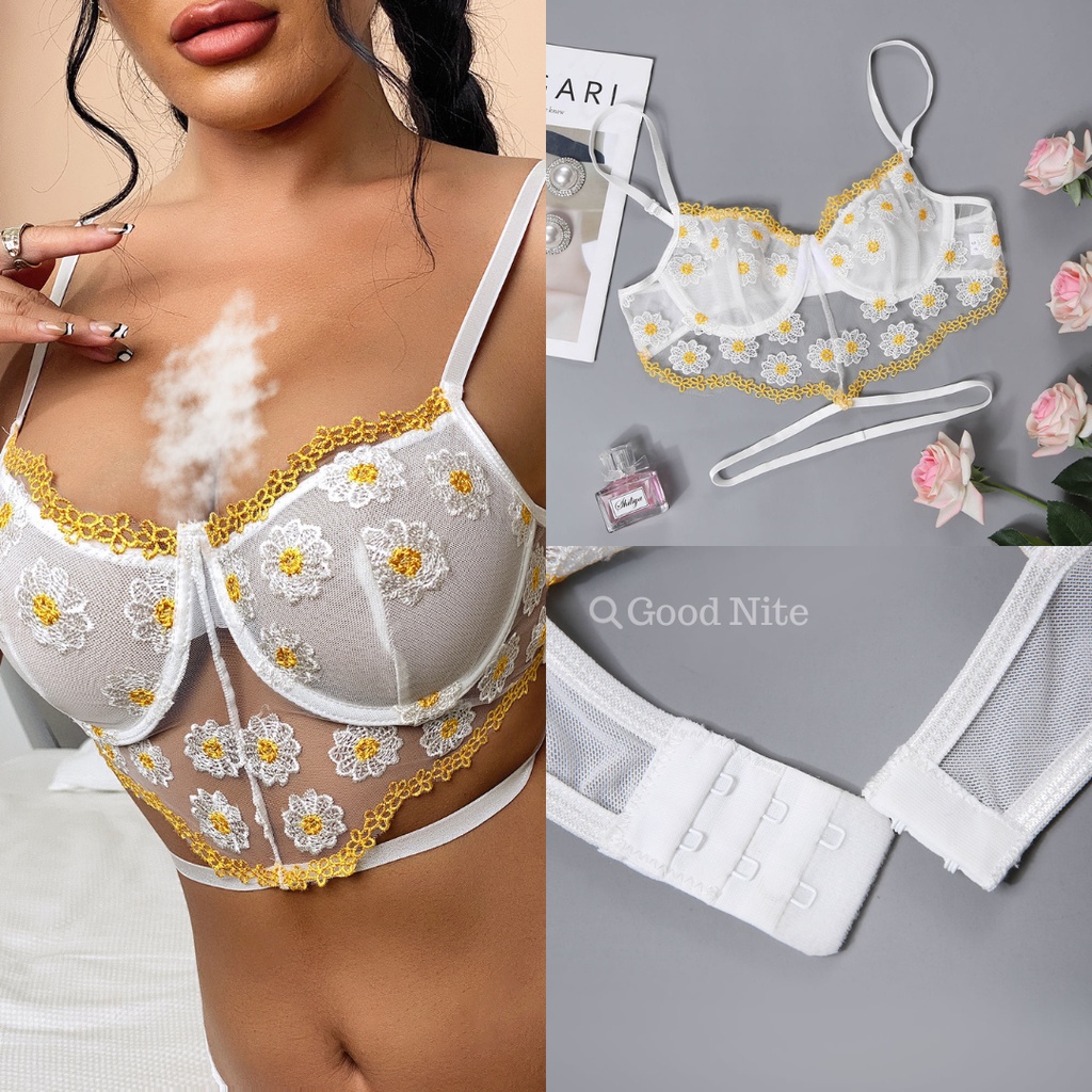 GN5722 bra sexy menggoda suami lingerie bh berkawat seksi transparan