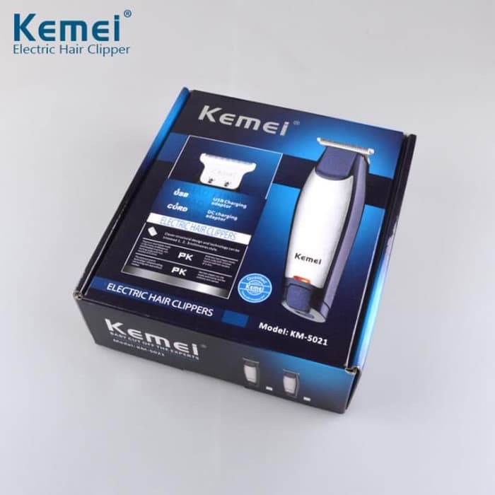 KEMEI 5021 ALAT CUKUR RAMBUT CORDLESS DUAL DC USB CHARGE KM-5021