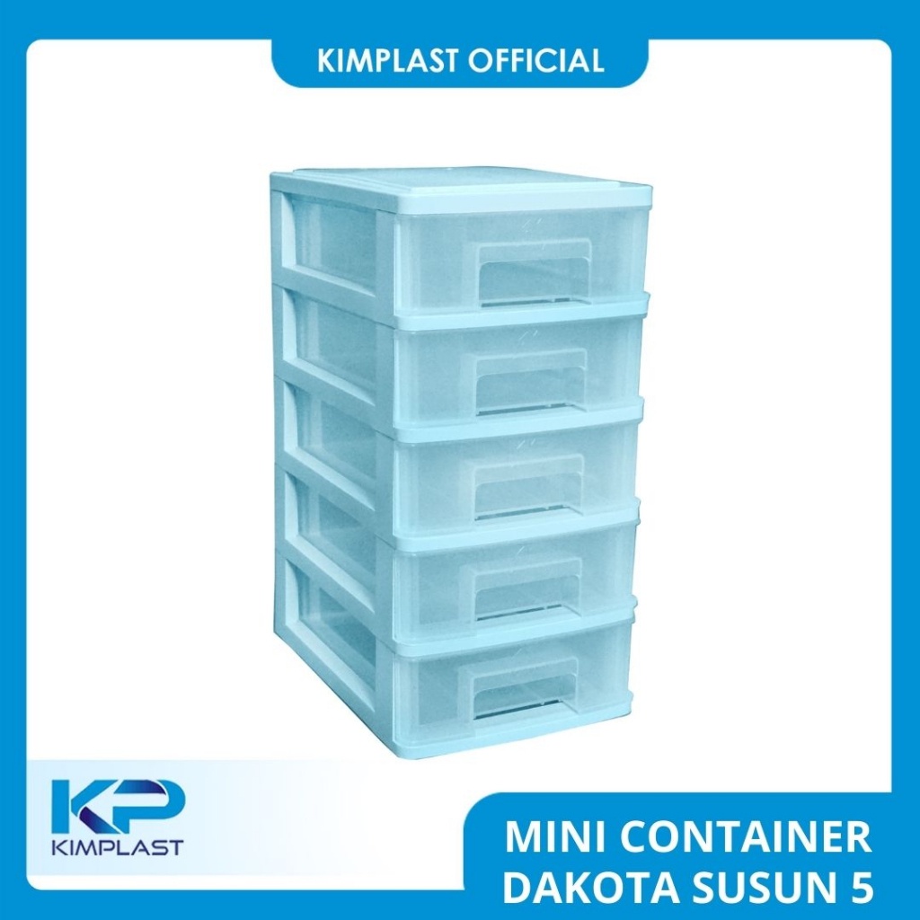 KIMPLAST Mini Container Dakota Susun 5/ Rak Mini Susun 5/ Rak Mini Serbaguna/ Rak Makeup Mini/ Rak E