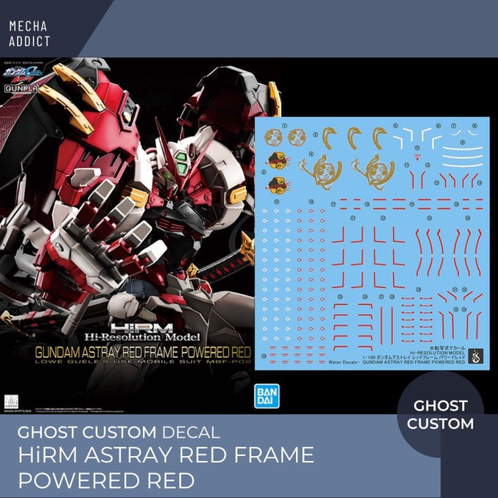 Water Slide Decal 1/100 HIRM Astray Red Flame by Ghost