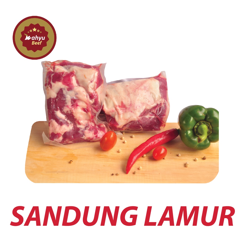 

SANDUNG LAMUR DAGING SAPI ORGANIK GRASS FED/BRISKET ORGANIK HALAL