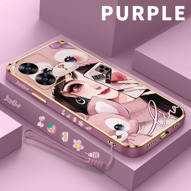 Gold Plating Soft Case hp For Realme C53 C51 For Realme C55 For RealmeC53 For RealmeC51 casing Realm