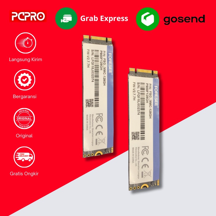 SSD FORESEE 128GB NVME 2280 SSD 128GB M.2 NVME SSD NVME 2280 Bergaransi