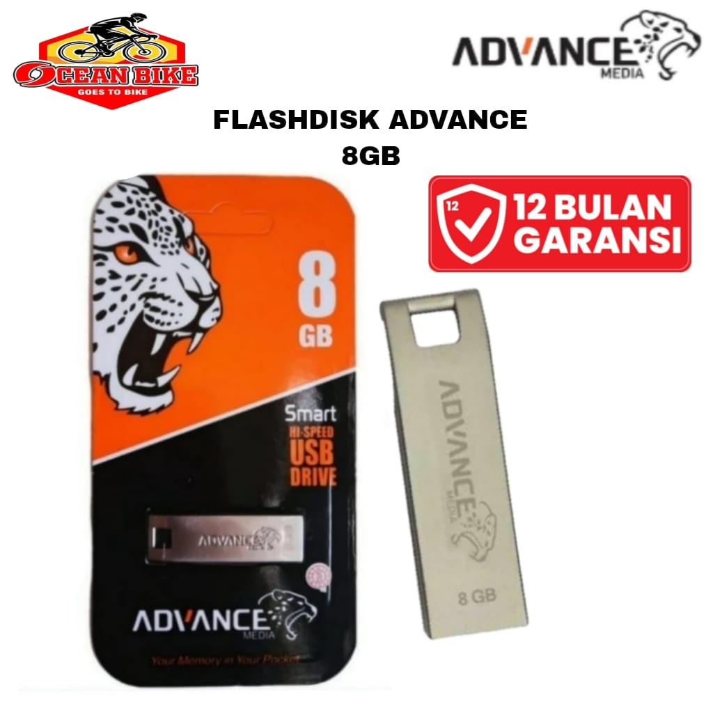 ADVANCE MEDIA USB FLASHDISK FD 2.0 8GB METALLIC- FLASH DISK U DISK USB 2.0 Flash Drive 8Gb