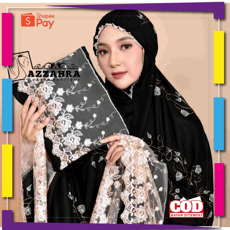 RAMADHAN SALE // Mukena Traveling Dewasa Bordir Mewah Katun Mikro Premium Jumbo Terbaru 2023