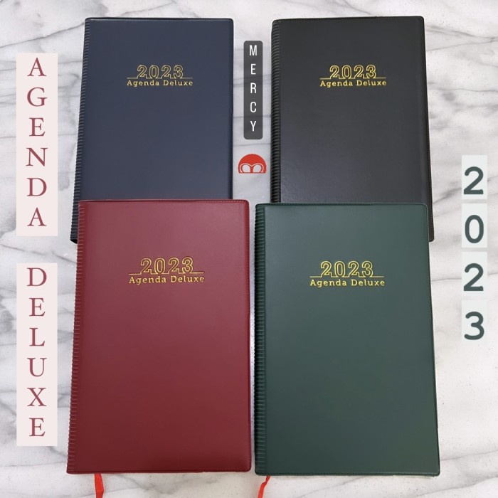 

Agenda 2023 Deluxe Leather Cover Notebook