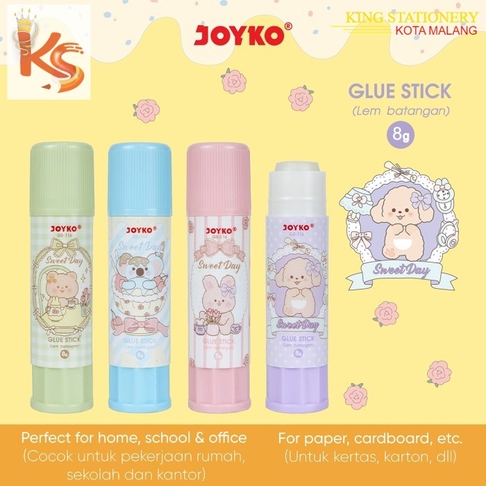 

( KS ) Glue Stick Lem Batang Lem Kertas Joyko GS-116 8gr Sweet Day