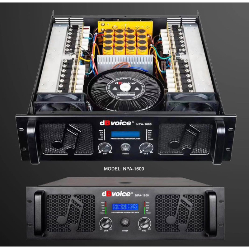 Power dB Voice NPA 1600 Original Amplifier dBvoice NPA1600 Class GB