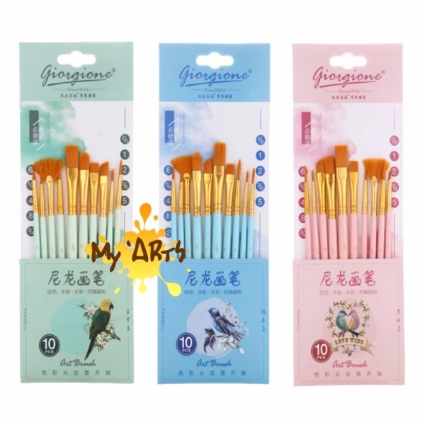 

Giorgione Brush Set 10 Bird Series Kuas Lukis Cat Air Gambar Painting Brush Myarts