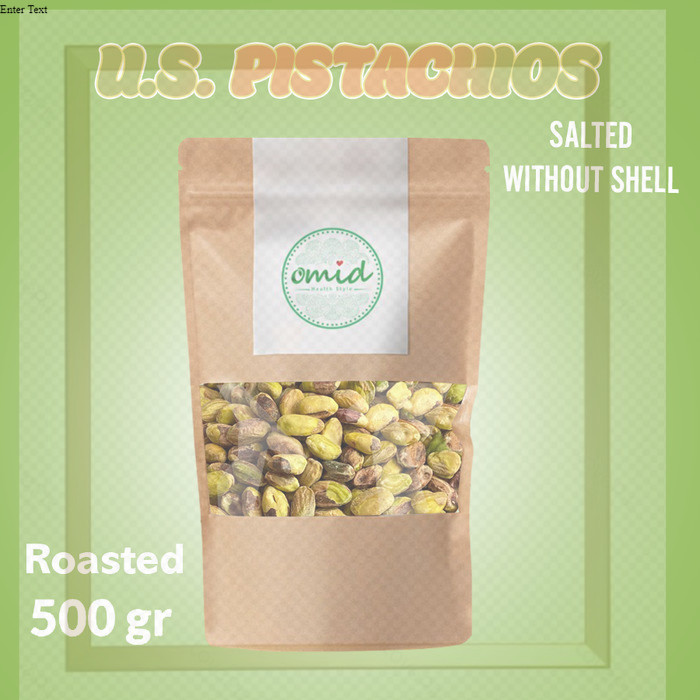 

Pistachio roasted salted (Without Shell) USA | 500gr Lh