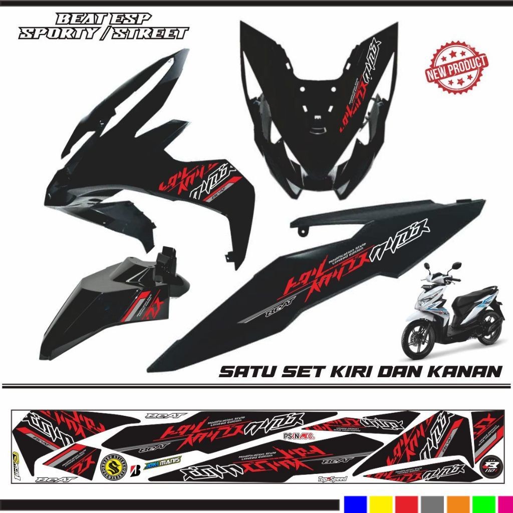 STRIPING BEAT 2017 STIKER MOTOR BEAT STREET / ESP SPOPRTI STIKER KEREN