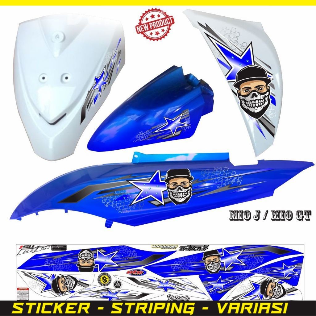 VARIASI KEREN STIKER MIO J / STRIPING KEREN MURAH MIO GT MIO J STIKER