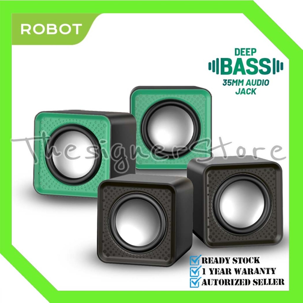 ROBOT RS260 Speaker Komputer Laptop PC Speaker Bass Super Bass Portable - Garansi Resmi 1 Tahun