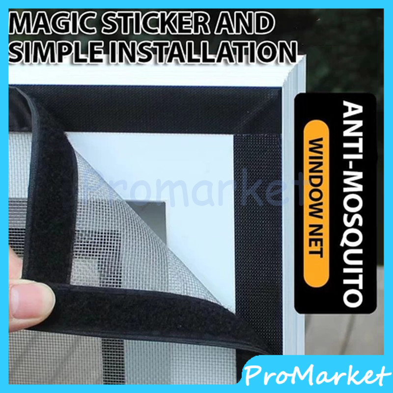 Kelambu Jendela Anti Nyamuk / Jaring Kasa Perekat / Jaring Kasa Anti nyamuk / Jendela Kasa Dilengkap