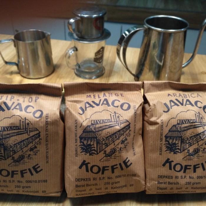 

READY STOCK!!! JAVACO 250 gr : Tip-top ; Melange ; Arabica, kopi fresh khas Bandung - Tip-top
