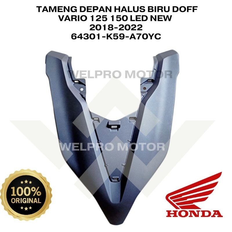 Tameng Depan Biru Doff Vario 125 150 Led New Gen 1 2018-2022 Ori Honda AHM