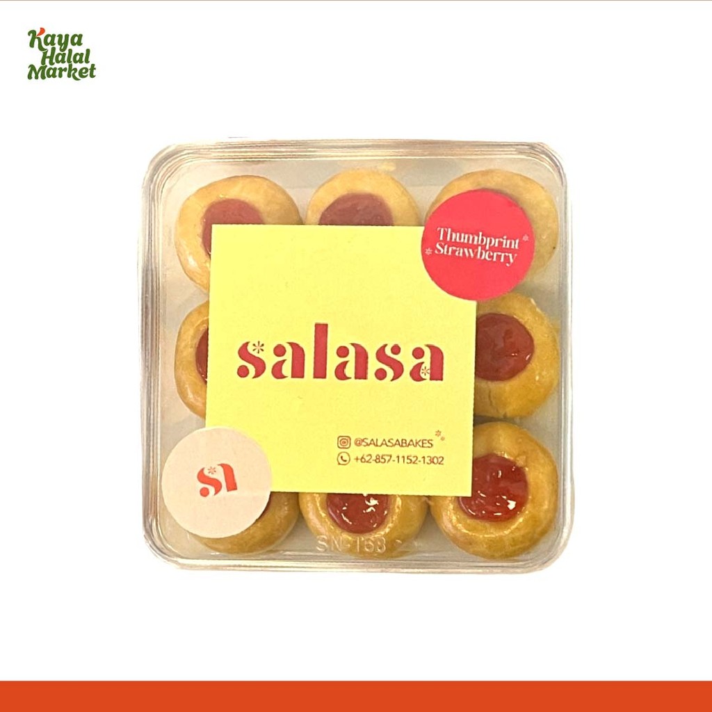 

Kue Kering Thumbprint Strawberry Homemade 200 gr Kaya Halal Market