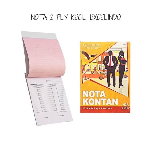 

Buku Nota Kontan Mini 2 Ply Rangkap Excelindo Isi 25 Lembar NCR Kecil