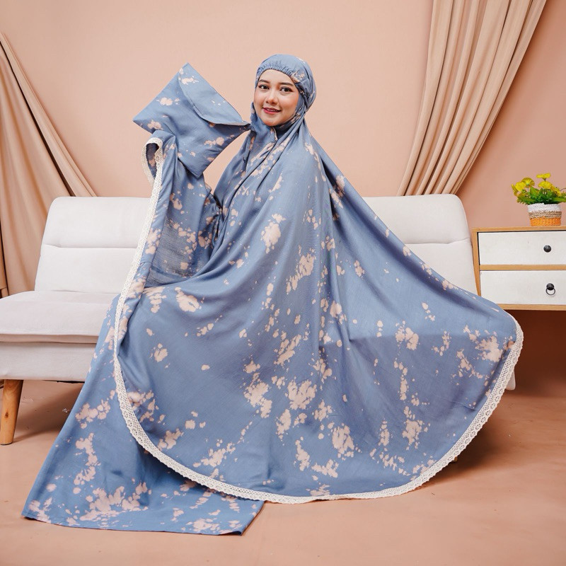 DE43W MUKENA BALI DEWASA TIEDYE RENDA by GMJ1