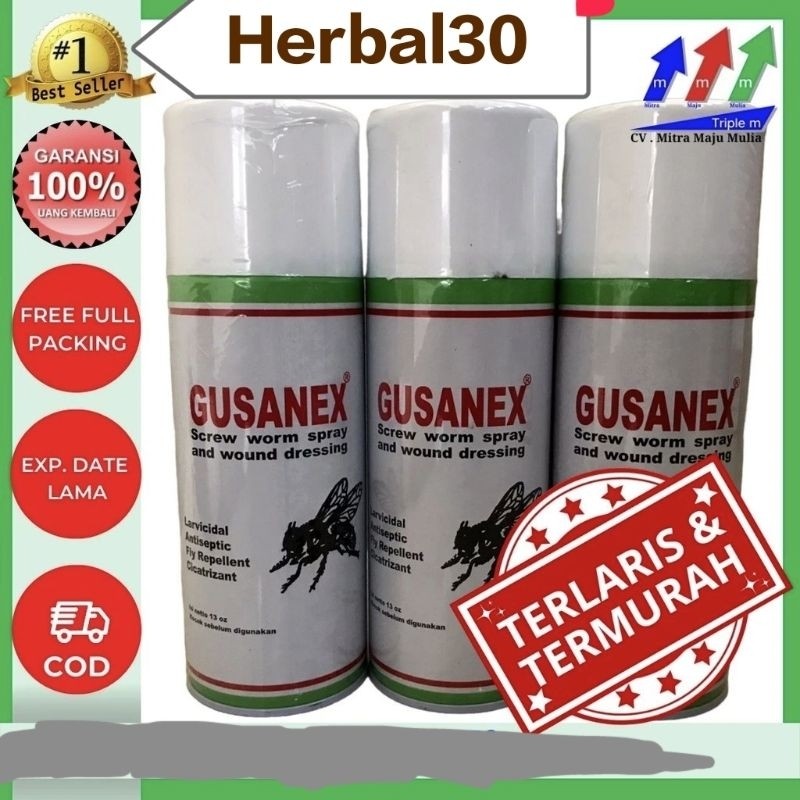 Gusanex Spray Obat Semprot Anti Lalat untuk Luka Hewan 100% Original