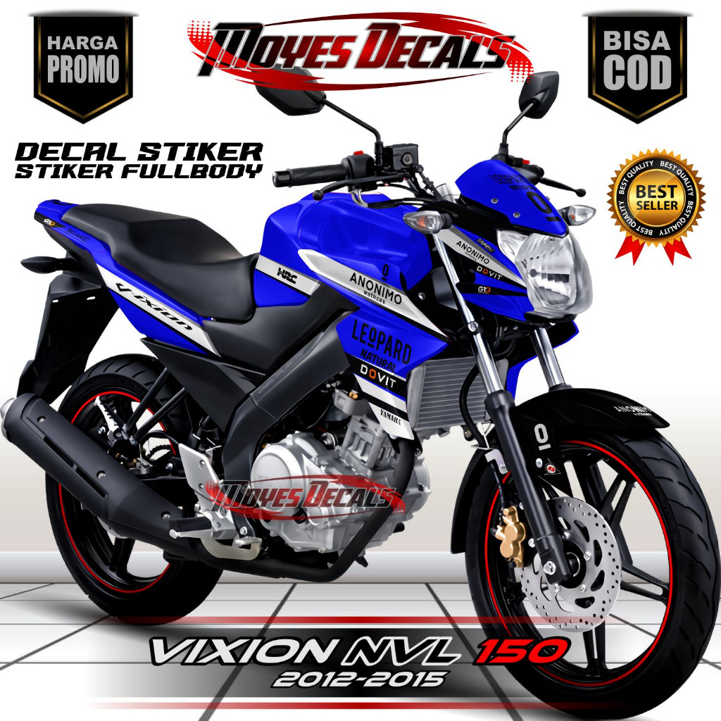 Decal Vixion New NVL Full Body Decal Vixion NVL Full Body Stiker Vixion NVL Full Body Design Balap