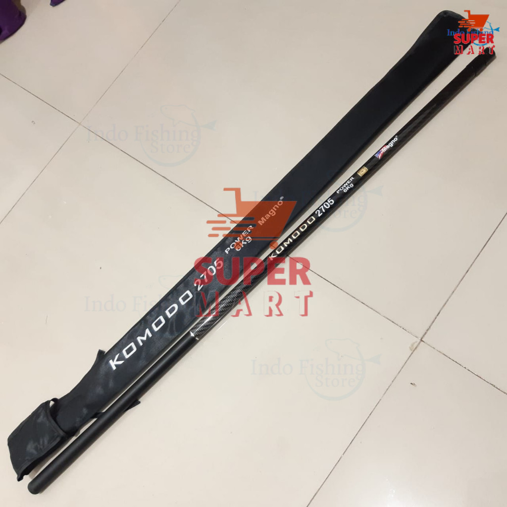 Joran Tegek Pole Magno Blood KOMODO 2705 3606 4507 Kaku Stik tegek Murah Packing Pipa PVC - SS