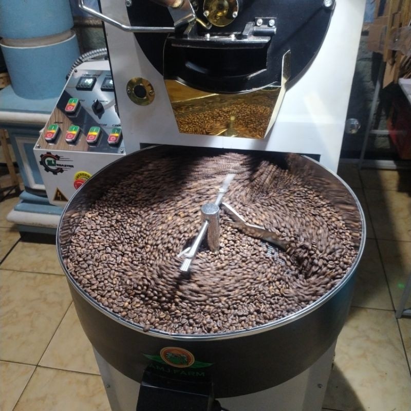 

250 Gram ROASTED BEAN ARABICA Natural Gunung Kawi FRESH ROAST Biji Kopi Roasting AMJ FARM