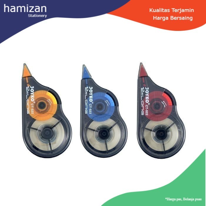 

Joyko Correction Tape CT-522 / Tip-Ex Pita Kertas Murah Berkualitas