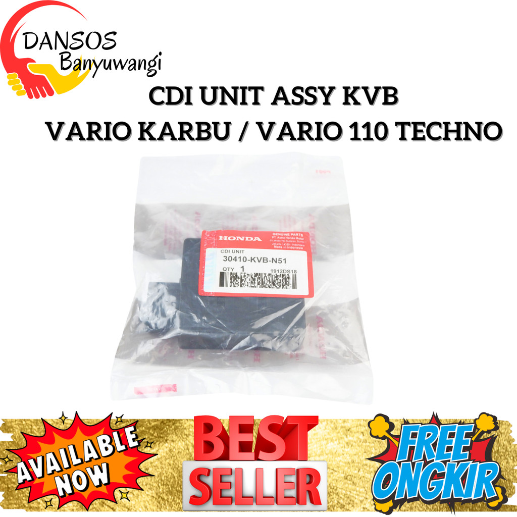 CDI Honda Vario TECHNO Karbu / CDI Assy Motor Vario 110 Techno KVB