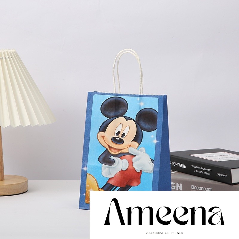 

Per Satuan- Paperbag Mickey Minnie Mouse/ Paperbag kartun gift souvenir ultah birthday anak