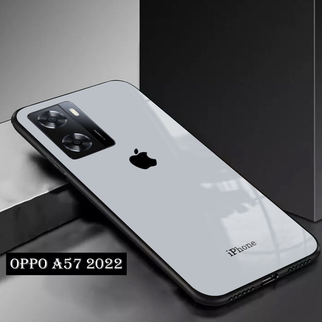 Softcase Glass Kaca Oppo A57 2022 Terbaru [FC23] Case Motif Oppo A57 2022 - Casing Hp Oppo A57 2022 