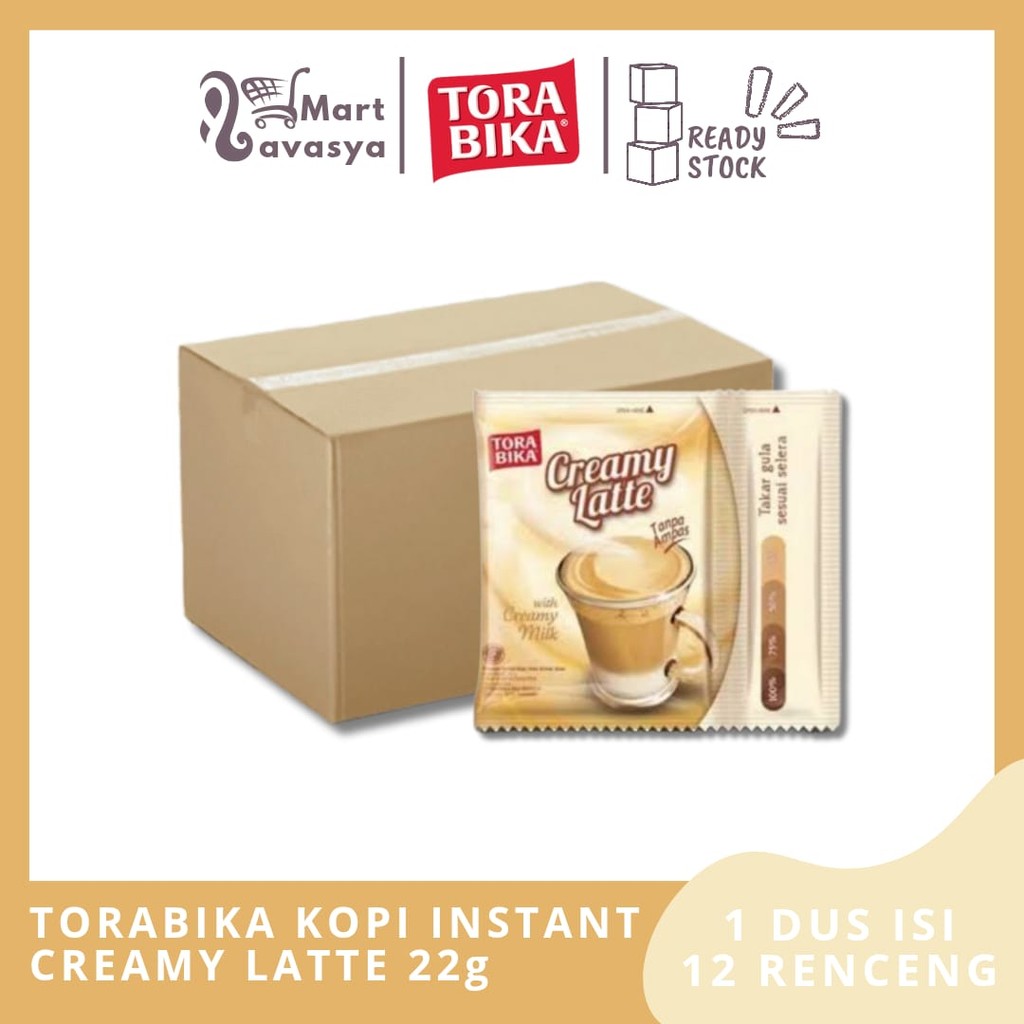 

TORABIKA KOPI INSTANT CREAMY LATTE RCG 10x22g - 1 DUS ISI 12 RENCENG - KOTA BANDUNG - LAVASYA MART