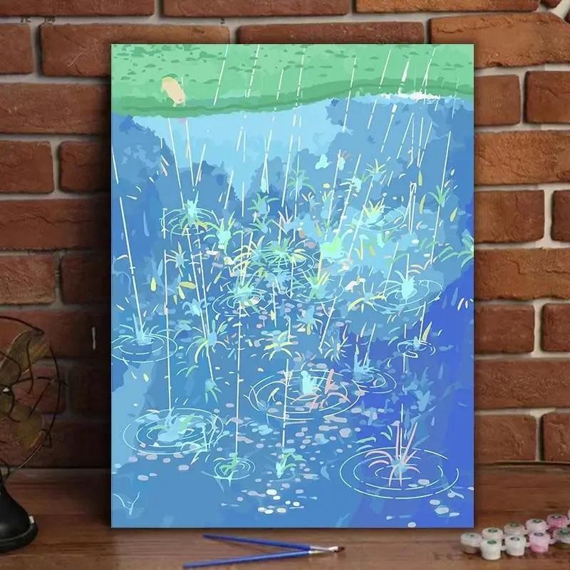 

4706420 Digital oil painting living room decorative painting sofa background wall hanging painting