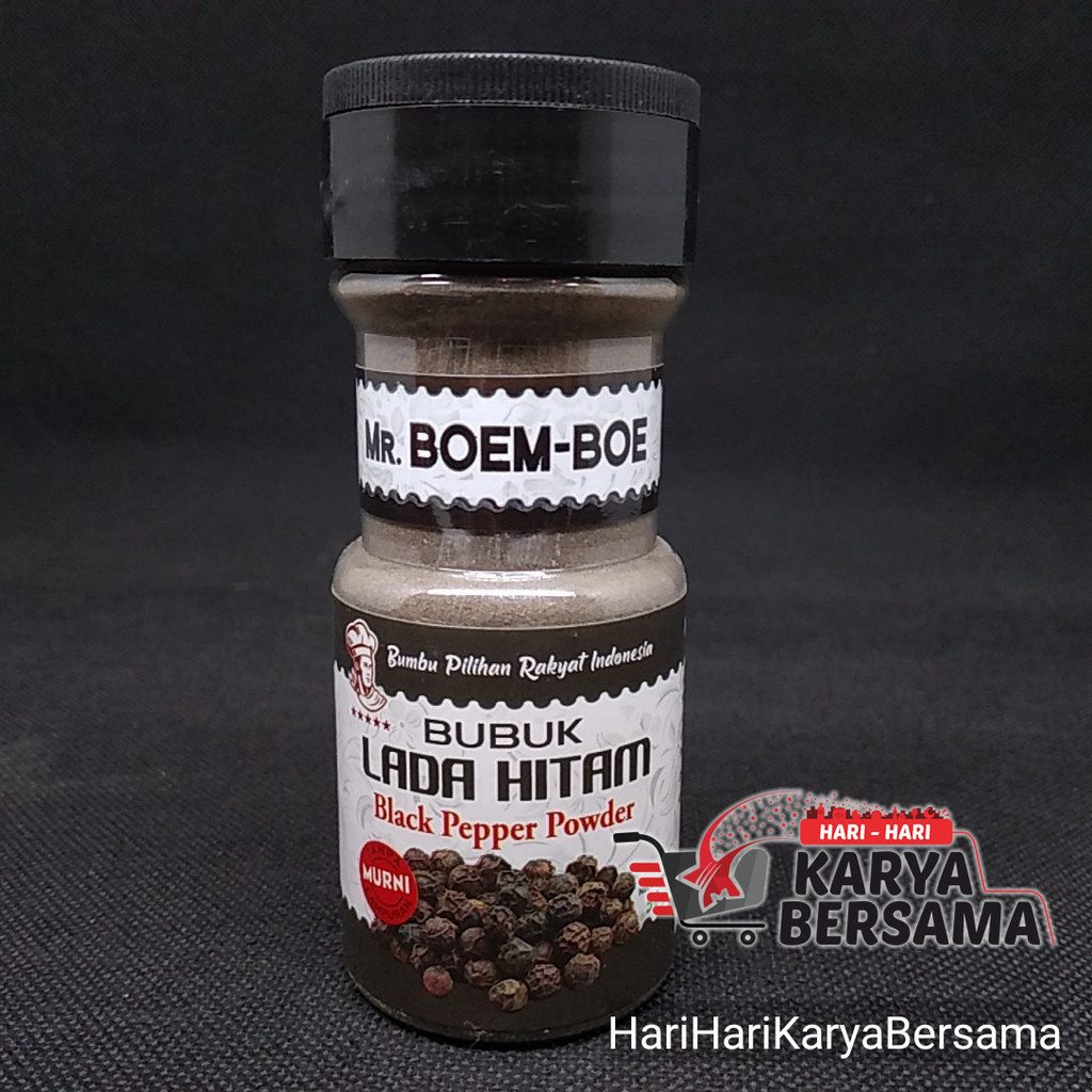 

BUMBU DAPUR MR.BOEM-BOE BUBUK LADA HITAM 50GR