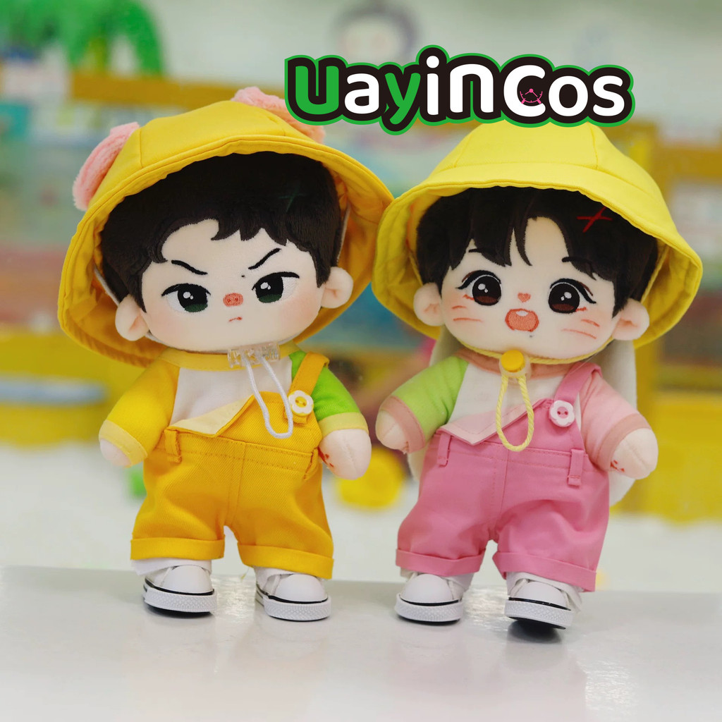 Wang Yibo Xiao Zhan Stuffed 20cm BOBO TUTU Monster Plushies Plush Cotton Doll Body With Skeleton Ani