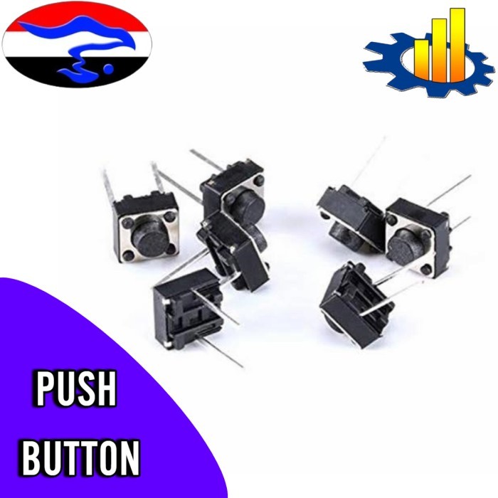PUSH BUTTON MICRO SWITCH 2 PIN DIP TACTILE