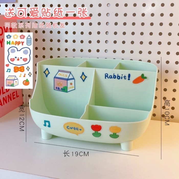 

Dekorasi Tempat Penyimpanan Meja Pena cute desk organizer - Green