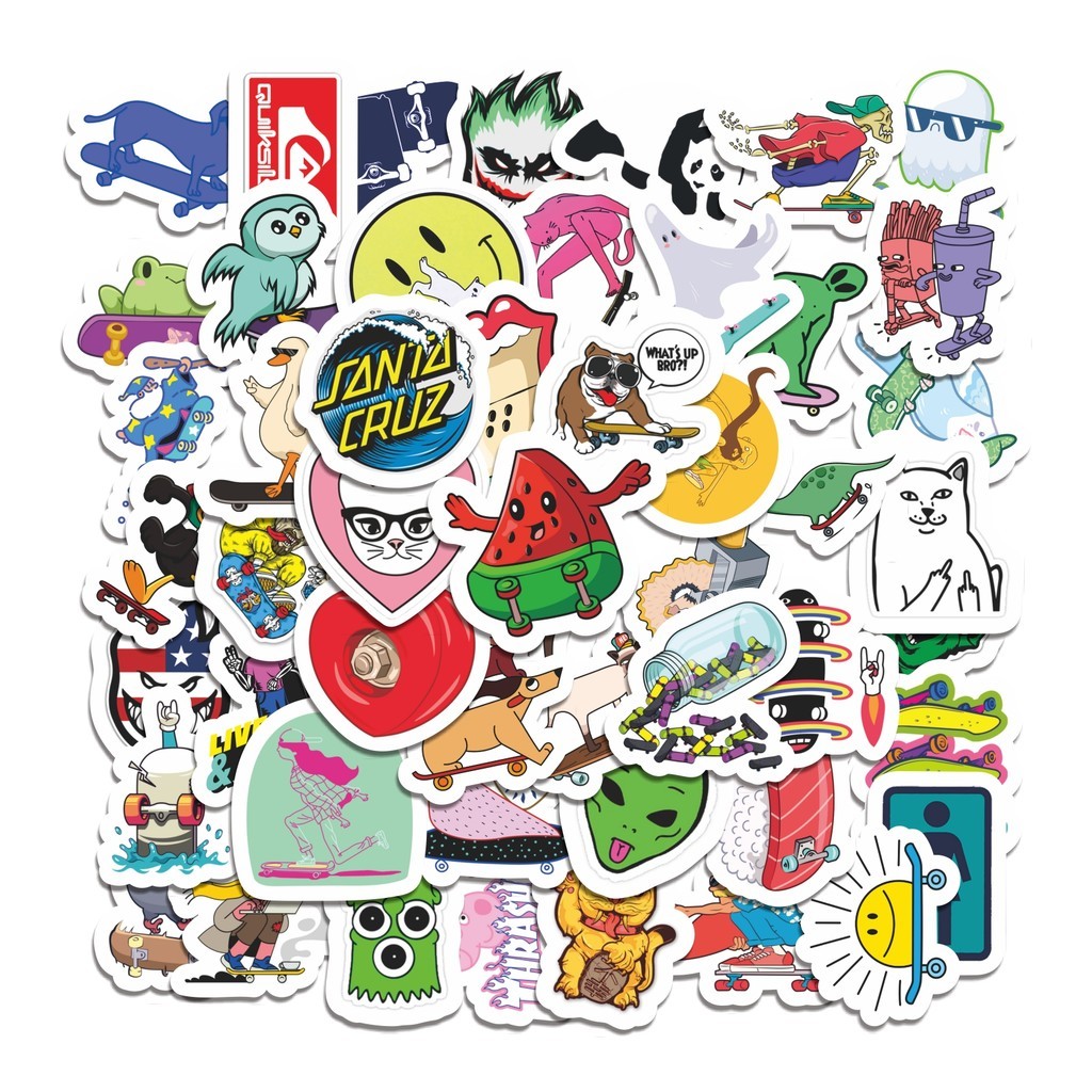 

COD 50 Pcs Stiker Gen Z Gen Alpha hype beast Skateboard Lucu Anti Air Untuk Dekorasi Notebook Sepeda Skateboard Handphone