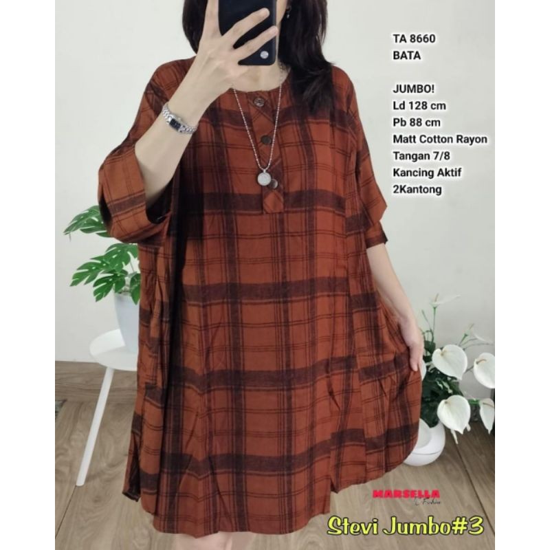 Tunik Murah Kekinian Busana Muslim Keren /TUNIK SIZE JUMBO LD 130-140