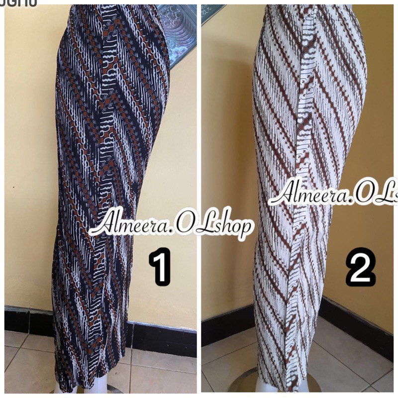 LURIK jarik wiru plisket rok batik elastis