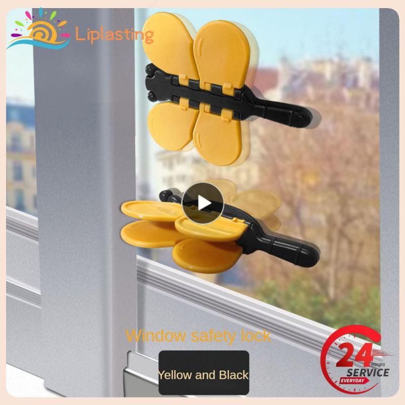 

Butterfly Shape Locks Without Punching One Second Lock Anti-pinch Hand Non-perforated Protection Equipment Push-pull Stopper