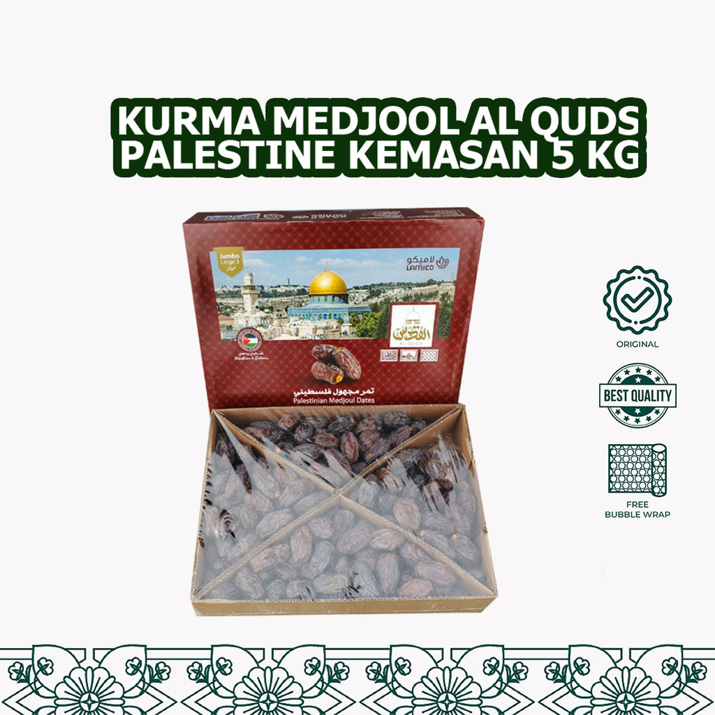 

KURMA MEDJOOL AL QUDS PALESTINE KEMASAN 5KG ORIGINAL