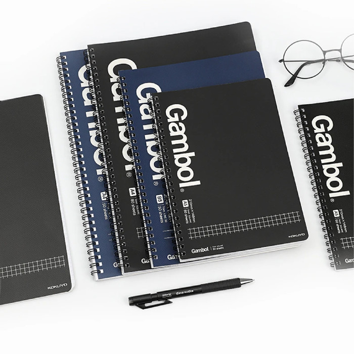

Kokuyo Watanabe Gambol Double Helix Notebook Horizontal Lines - B5, 50 Sheets